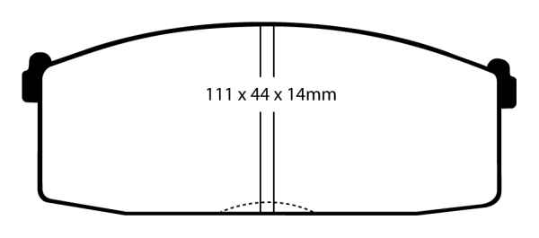 EBC Blackstuff Bremsbeläge DP365 für Nissan Prairie M10, NM10 2.0 4x4 vorne