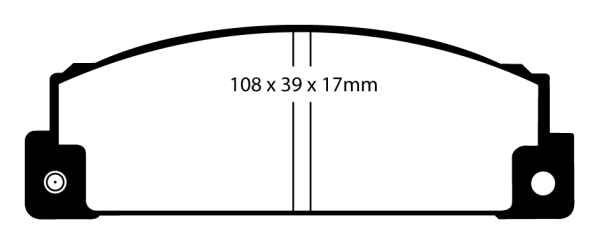 EBC Blackstuff Bremsbeläge DP372 für Fiat Ritmo 1 138A 105 Sport 1.6 vorne