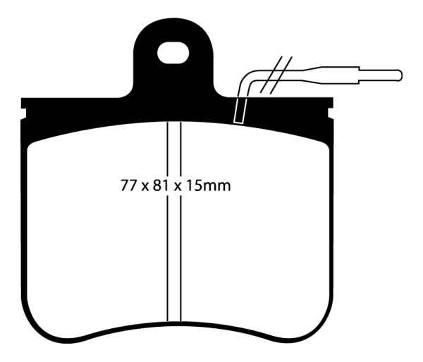 EBC Blackstuff Bremsbeläge DP406 für Citroën GS  1.1 vorne