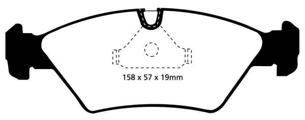 EBC Bluestuff NDX Bremsbeläge DP5414NDX für Alpina B6 E30 3.5 vorne