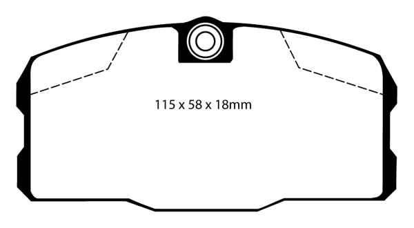 EBC Blackstuff Bremsbeläge DP443 für Mercedes-Benz S-Klasse W126 500 SE,SEL vorne