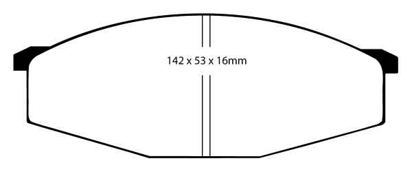 EBC Blackstuff Bremsbeläge DP445 für Nissan Patrol W160 3.3 D vorne