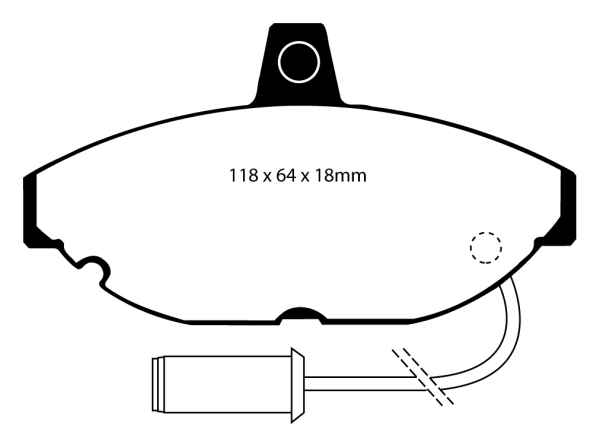 EBC Yellowstuff Bremsbeläge DP4467R für MG MONTEGO  2.0 EFi vorne