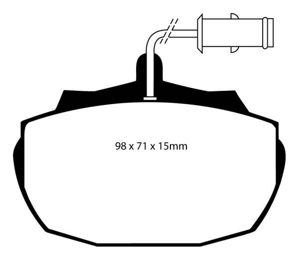 EBC Blackstuff Bremsbeläge DP471 für Austin Ambassador  2.0 vorne