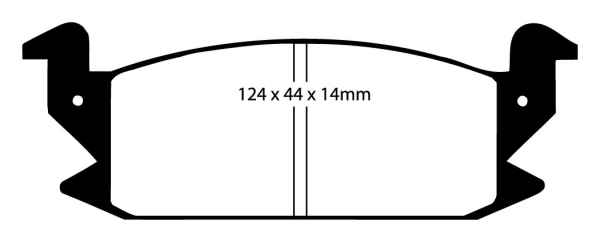 EBC Blackstuff Bremsbeläge DP475 für Daihatsu Charade 2 G11, G30 1.0 TD vorne