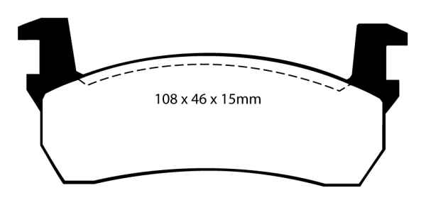 EBC Blackstuff Bremsbeläge DP484 für Nissan Micra I K10 1.2 vorne