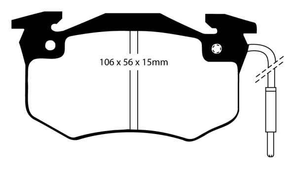 EBC Blackstuff Bremsbeläge DP489/2 für Renault Rapid F40, G40 1.1 vorne