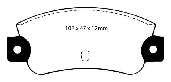 EBC Blackstuff Bremsbeläge DP501 für Lancia Prisma 831AB0 1.6 hinten