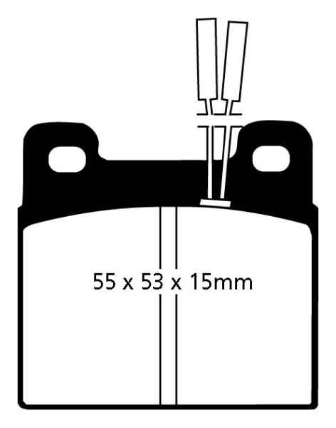 EBC Blackstuff Bremsbeläge DP508 für Alfa Romeo GTV 116 2.0 hinten