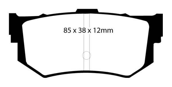 EBC Blackstuff Bremsbeläge DP514 für Honda Accord 2 AC, AD 1.8 EX hinten