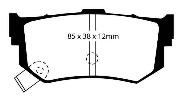 EBC Blackstuff Bremsbeläge DP514/2 für Suzuki Swift 2 SF413 1.3 hinten