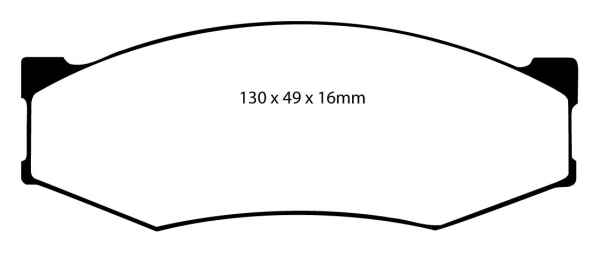 EBC Blackstuff Bremsbeläge DP538 für Nissan Bluebird 3 T72 , T12 2.0 vorne