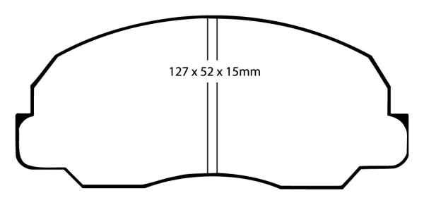 EBC Blackstuff Bremsbeläge DP541 für Daihatsu Rocky Hard Top F7, F8 2.0 vorne