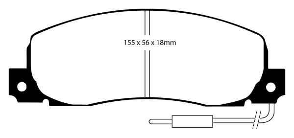 EBC Blackstuff Bremsbeläge DP544 für Renault Trafic TXX 1.7 vorne