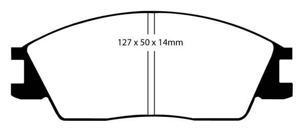 EBC Blackstuff Bremsbeläge DP556 für Honda Accord 2 AC, AD 1.8 EX vorne