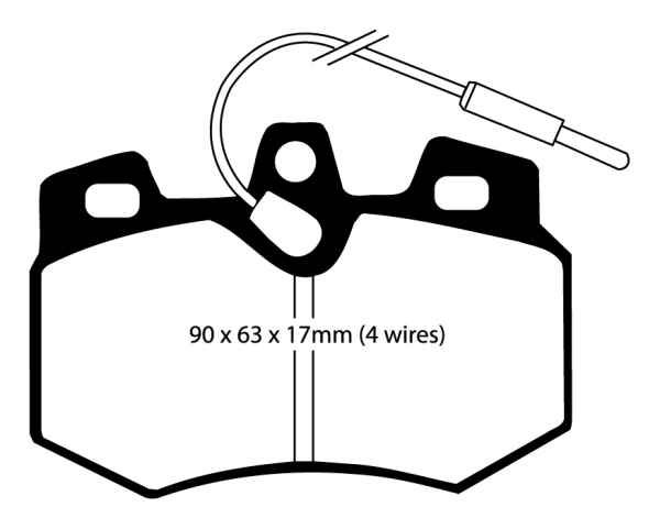 EBC Blackstuff Bremsbeläge DP575 für Citroën AX ZA- 1.4 GTi vorne