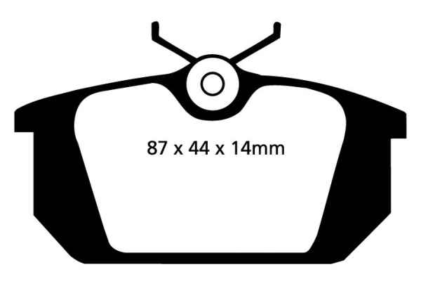 EBC Greenstuff 2000 Bremsbeläge DP2596 für Fiat Marea 185 2.0 155 20V hinten