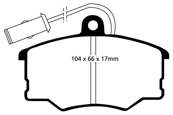 EBC Blackstuff Bremsbeläge DP616/2 für Alfa Romeo 164 164 2.0 vorne