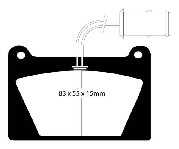 EBC Greenstuff 2000 Bremsbeläge DP2627 für Austin Metro  1.3 Surf vorne