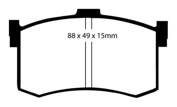 EBC Blackstuff Bremsbeläge DP631 für Rover 800  820 2.0 SI hinten