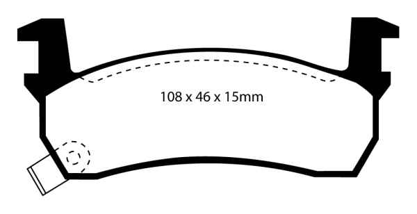 EBC Blackstuff Bremsbeläge DP636 für Nissan Micra I K10 1.2 vorne