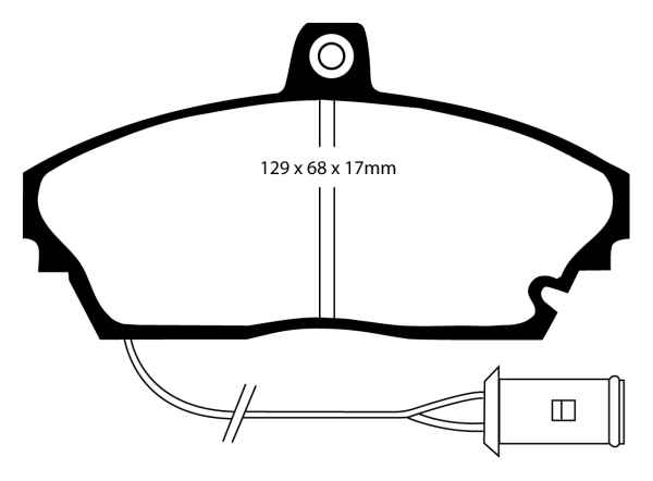 EBC Blackstuff Bremsbeläge DP643 für Honda Legend 1 HS, KA 2.5i vorne