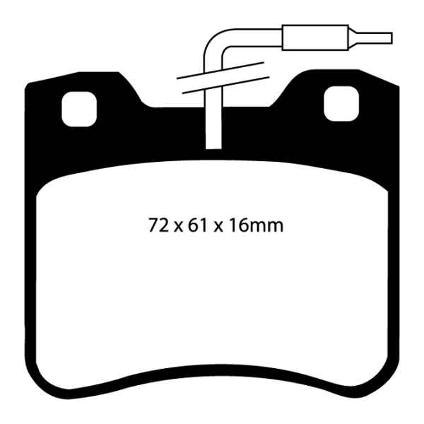 EBC Greenstuff 2000 Bremsbeläge DP2656 für Peugeot 106 1 1.0i vorne