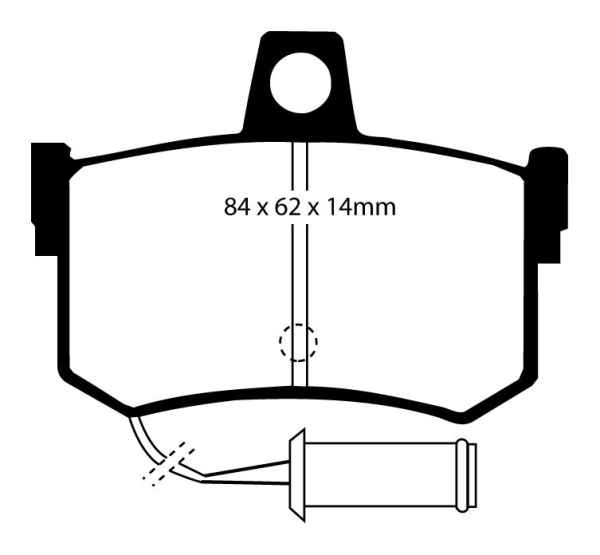 EBC Blackstuff Bremsbeläge DP662 für Honda Legend 1 HS, KA 2.5i hinten