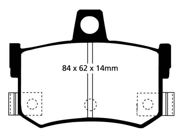 EBC Blackstuff Bremsbeläge DP662/2 für Ariel Atom  2.0 hinten