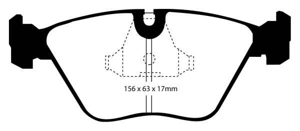 EBC Blackstuff Bremsbeläge DP689/2 für Jaguar XJS  4.0 vorne