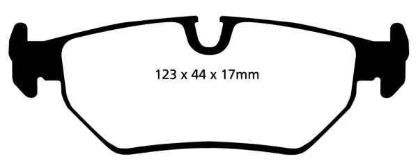 EBC Blackstuff Bremsbeläge DP690/2 für Jaguar XJS  4.0 hinten