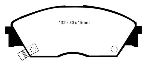 EBC Greenstuff 2000 Bremsbeläge DP2706 für Honda Civic Shuttle 2 EE 1.6i 16V 4WD vorne