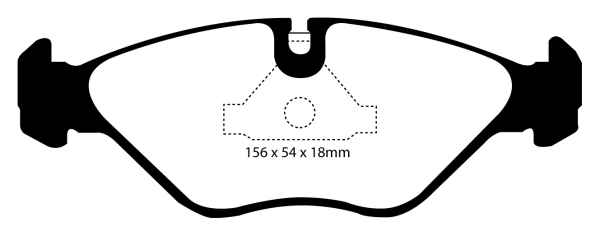 EBC Greenstuff 2000 Bremsbeläge DP2751 für Saab 9000  2.0 -16 CS vorne