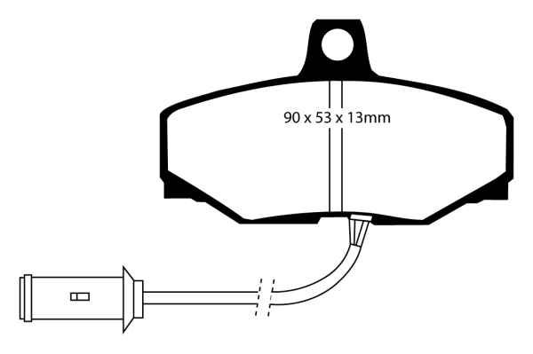 EBC Blackstuff Bremsbeläge DP757 für Jaguar XJS  4.0 hinten