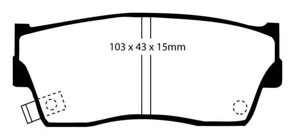 EBC Greenstuff 6000 Bremsbeläge DP6774 für Suzuki Vitara ET, TA 1.6 16V vorne