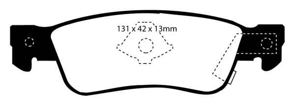 EBC Blackstuff Bremsbeläge DP777 für Isuzu Trooper 1 Soft Top UBS 2.6i hinten