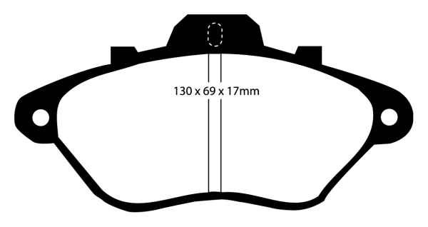 EBC Blackstuff Bremsbeläge DP794 für Citroën XM Y3 2.1 D 12V vorne