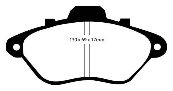 EBC Blackstuff Bremsbeläge DP794/2 für Peugeot 605 6B 2.1 Turbo Diesel vorne