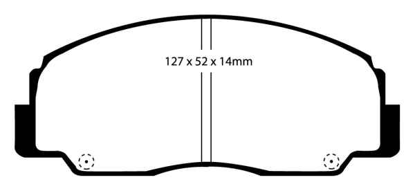 EBC Blackstuff Bremsbeläge DP799 für Daihatsu Feroza Soft Top F300 1.6i 16V vorne