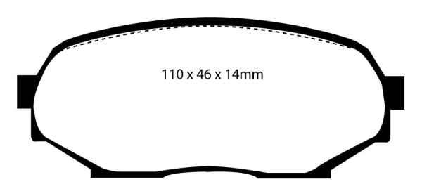 EBC Blackstuff Bremsbeläge DP802 für Isuzu Stylus (USA)  1.8 vorne