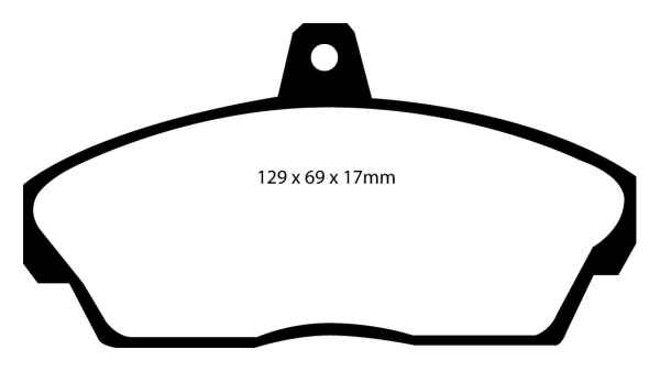 EBC Redstuff Bremsbeläge DP3815C für Land Rover Freelander 1 LN 2.0 DI vorne