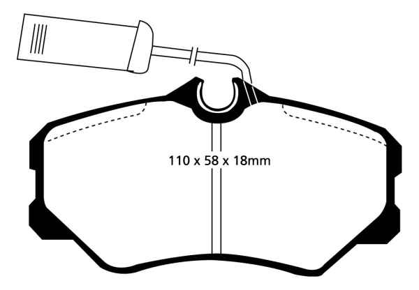 EBC Blackstuff Bremsbeläge DP820/2 für Alfa Romeo 164 164 2.0 Twin Spark vorne