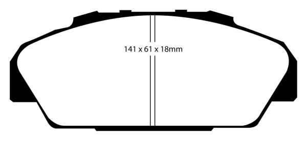 EBC Blackstuff Bremsbeläge DP831 für Honda Accord 4 CB3, CB7 2.2i 16V vorne