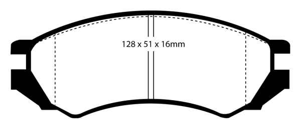 EBC Redstuff Bremsbeläge DP3839C für Nissan Primera 1 P10 2.0 16V vorne