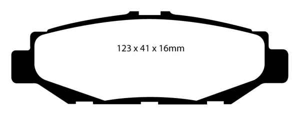 EBC Greenstuff 2000 Bremsbeläge DP2848 für Lexus LS (1) UCF10 400 , 4.0 hinten