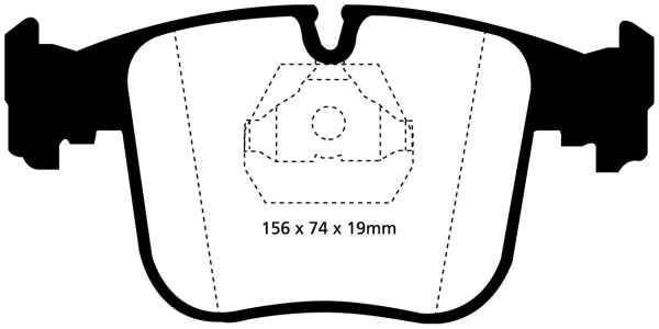 EBC Redstuff Bremsbeläge DP3870C für BMW 8 E31 840i vorne