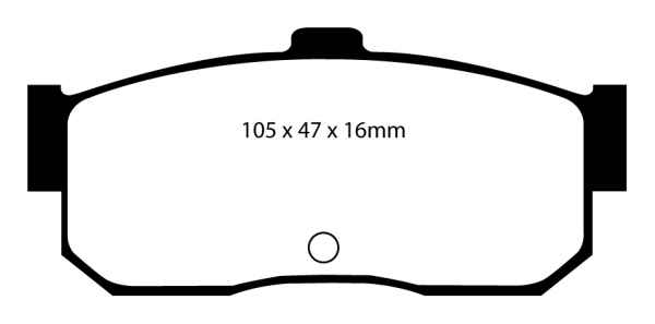 EBC Greenstuff 2000 Bremsbeläge DP2889 für Nissan Primera 1 W10 1.6i hinten