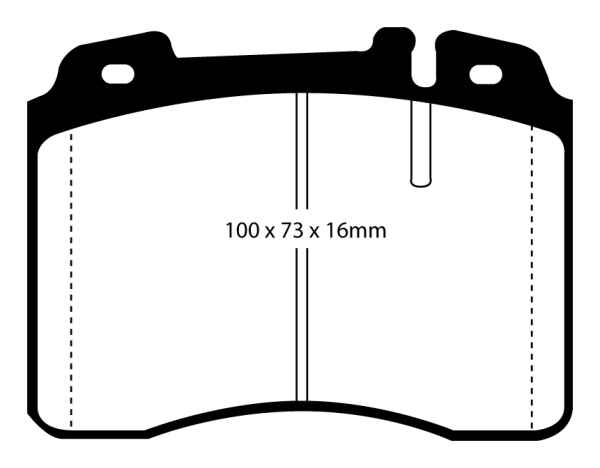 EBC Redstuff Bremsbeläge DP3927/2C für Mercedes-Benz E-Klasse C124 E 320 vorne