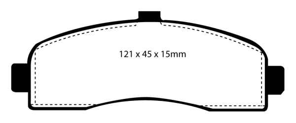 EBC Blackstuff Bremsbeläge DP946 für Nissan Micra II K11 1.4i 16V vorne