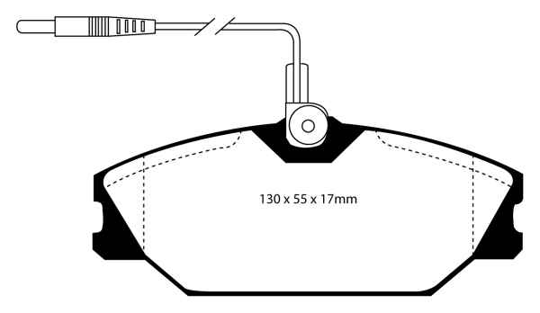 EBC Blackstuff Bremsbeläge DP949 für Renault Safrane 2 B54 2.2 dT vorne